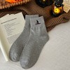 Anna-Kaci Women's 3-Pack Crew Socks with Ribbed Cuffs in Festive Halloween Design - 4 of 4