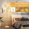 GTCLIGHTING Morden Crystal Floor Lamps for Living Room, 3-Light Standing Tall Lamp with K9 Crystal Shade & Rotary Switch, Corner Lamp for Bedroom - 2 of 4