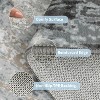 Coucheta Modern Washable Area Rug - Low Pile Soft Carpet, Simple Striped Design for Living Room, Bedroom & Office(2*6ft,Gray) - 4 of 4