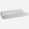 Bacati - Mustache Quilted Muslin Changing Pad Cover Gray - 3 of 4