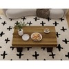 Racxily 42 Inch Wood Coffee Table, MDF Farmhouse Center Table with Sturdy Base for Living Room, Rustic Brown - 3 of 4