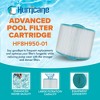 Hurricane Filters Replacement Spa Filter Cartridge for PBF35-M, Unicel 8CH-950, Filbur FC-0536, Bullfrog Spas 10-1035/10-2785, White - 2 of 4