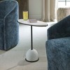 Uttermost Morro White Marble Side Table – Sculptural Iron Frame with Polished White Marble Top for Sophisticated Modern Spaces - 4 of 4