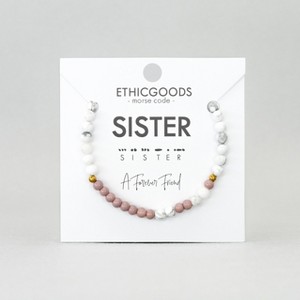 Morse Code Bracelet: SISTER | ETHIC GOODS - 1 of 2