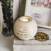 Pavilion Gift Company - When Someone We Love Becomes A Memory, That Memory Becomes A Treasure - Round 5 Inch Tealight Candle Holder - 3 of 4