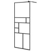 VidaXL Walk-in Shower Wall with Clear ESG Glass 31.5 in.x76.8 in. Black - 2 of 4