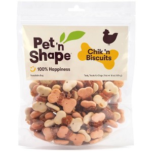 Pet 'n Shape Chik 'n Biscuits Dog Treats, 16 oz. Pet Treats in Resealable Bag - 1 of 4