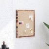 Merrick Lane Linen Display Board with Wooden Frame and Push Pins - 4 of 4