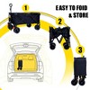 SKRAN Foldable Beach Wagon with Extended Tailgate & Large All-Terrain Wheels, Waterproof 600D Oxford Nylon,Ideal for Beach,Picnics - 2 of 4
