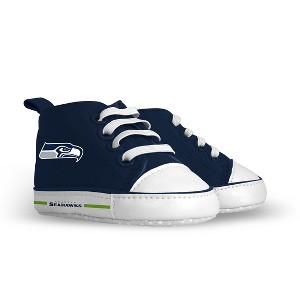 BabyFanatic Pre-Walkers High-Top Unisex Baby Shoes -  NFL Seattle Seahawks - 1 of 4