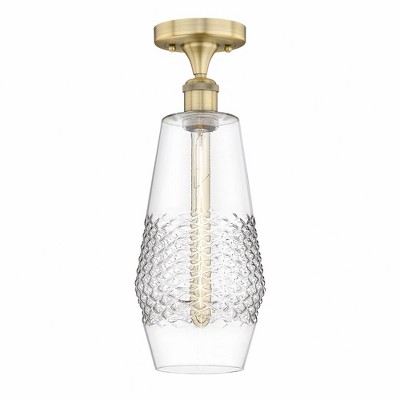 Windham - 1 Light Flush Mount In Industrial Style-16.75 Inches Tall and 7 Inches Wide