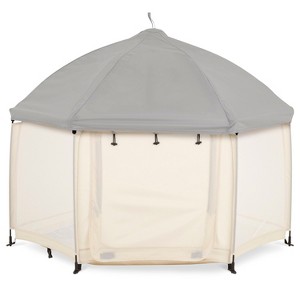 Dream On Me Pop Up Children Playpen Easy Set-Up- Indoor Play House and Outdoor Play Tent with Canopy Cover - 1 of 4