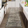 Area Rug Vintage Boho Rugs, Washable Print Indoor Rug Traditional Decorative Floor Carpet Non Slip Carpet Rug for Living Room Bedroom Entryway - 2 of 4