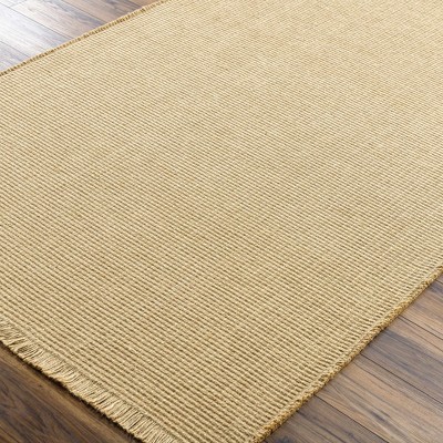 Handmade Light Brown Jute and Polypropylene Rectangular Area Rug