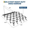 TROPOW Heavy Duty Chain Drag Harrow Tines Compatible with Tractors ATV UTV Lawn Tractor Attachments for Leveling, Grading, Breaking Up Soil - 2 of 4