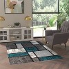 Emma and Oliver Rug with Geometric Mosaic Design with Natural Jute Backing - 2 of 4