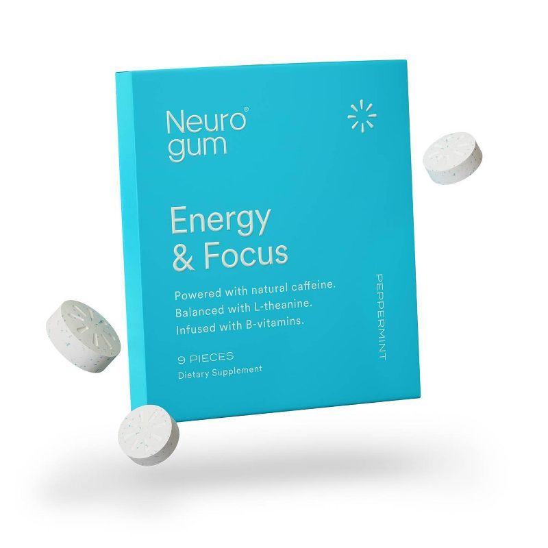 NeuroGum Energy and Focus Dietary Supplements - Peppermint, 1 of 6