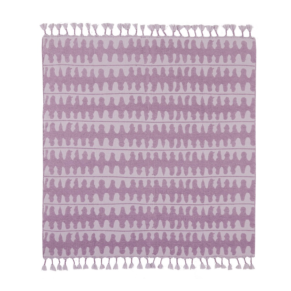 Photos - Duvet 50"x60" Himaya Throw Blanket Purple - Jungalow by Justina Blakeney