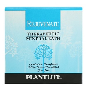 Rejuvenate Bath Salt Soak 3oz | Travel Size Mineral Blend for Energy, Recovery & Wellness | Natural Aromatherapy | Plantlife - 1 of 2