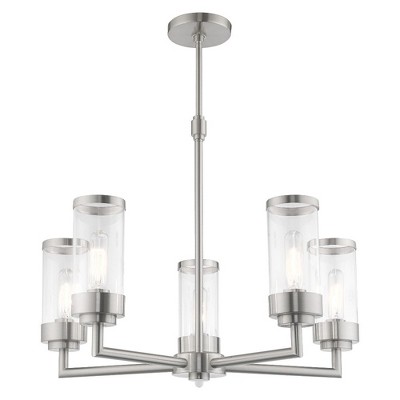 Hillcrest Brushed Nickel 5-Light Candle Style Chandelier
