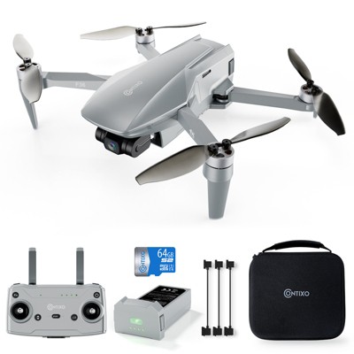 F36 Silver Horizon Foldable GPS Quadcopter Drone with 4K Camera, Brushless  Motor, 3-Axis Stabilizing Gimbal, Extended Flight Range Up to 2 Miles, and