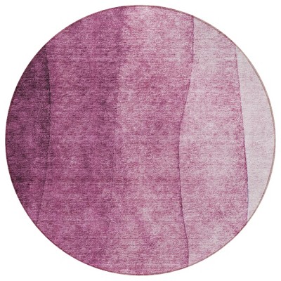 Merlot Blush And Pink Ombre Washable Indoor Outdoor Area Rug