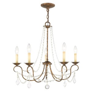 Livex Lighting Pennington 5 - Light Chandelier in  Hand Applied Venetian Golden Bronze - 1 of 2