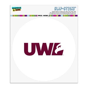 University of Wisconsin - La Crosse University Secondary Logo Automotive Car Window Locker Circle Bumper Sticker - 1 of 4