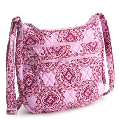 Vera Bradley Women's Outlet Cotton Heritage Trio Zip Hipster Crossbody Bag