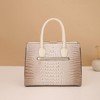 Paaaawaters Set of 3 Crocodile Print Tote Bag - Large Capacity, Fashion Women's Handbag for Daily & Evening Use - 4 of 4