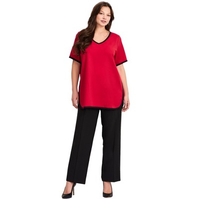 Avenue Women's Plus Size Contrast Tee