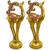 Design Toscano Santa's Romping Reindeer Christmas Statue: Set of Two - 2 of 4