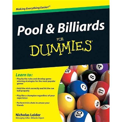 Pool & Billiards For Dummies - (for Dummies) By Nicholas Leider