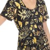 Women's Floral Short Sleeve Knee Length Dress - 4 of 4