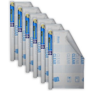 BAZIC Products® Clear Self Adhesive Book Cover, 17.5" x 60", Pack of 6 - 1 of 4