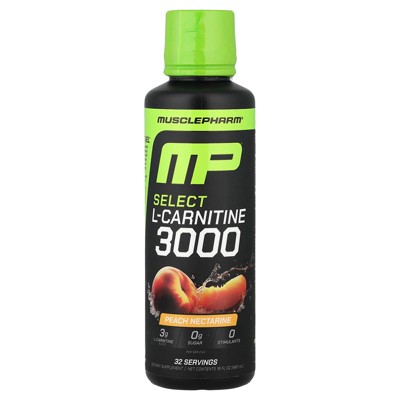 MusclePharm L-Carnitine 3000, Peach Nectarine, 3,000 mg, 16 fl oz (480 ml)