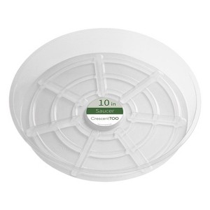 Crescent Garden 2 in. H X 10 in. D Plastic Plant Saucer Clear (Pack of 50) - 1 of 1