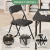 Boys and Girls Folding Table and Chair Set of 3, Featuring a Portable Table and Chairs with Soft Pu Cushions - 3 of 4