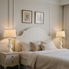 GTCLIGHTING Farmhouse Table Lamps for Living Room,34" Resin Beside Lamps with Rotary Switch&Weighted Base,Nightstand Lamp for Bedroom Entryway Office - 4 of 4