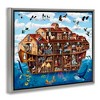 Stupell Industries Noah's Ark Animals Black Framed Floater Canvas Wall Art - 3 of 4