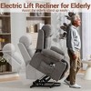 Bosmiller Power Lift Recliner Chair for Elderly, Electric Oversized Sofa, Vibration Massage & Heat, Cup Holder, USB Charge Port for Living Room - 4 of 4