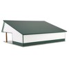 1/64 White & Green 64ft x 48ft Wooden Cattle Shed with Removeable Roof STA-224 - 3 of 4