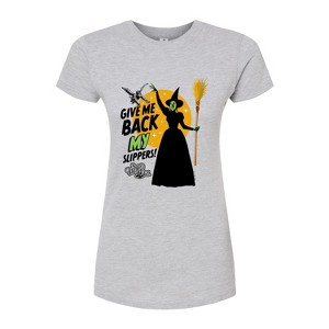 Women's - Wizard of Oz - Give Me Back My Slippers Fitted Graphic T-Shirt - 1 of 4