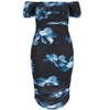 Women's Plus Size Jazmin Print Dress - teal print | CITY CHIC - 4 of 4