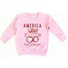 The Juniper Shop Land Of The Free Cherries Toddler Sweatshirt - 3 of 4