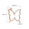 Unique Bargains Alloy Necklace Resin Casting Butterfly Shaped Pendant Frames 1.4" 10 Pcs - 2 of 4