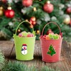 Juvale 24 Pack Mini Metal Buckets for Crafts, 2-Inch Galvanized Tin Pails for Party Favors, Green/Blue/Pink/Red - 3 of 4