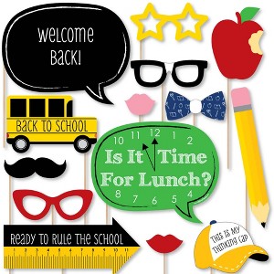 Big Dot of Happiness Classic Back to School - First Day of School Decorations and Photo Booth Props Kit - 20 Count - 1 of 4