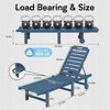LIKEPAY High-Density Polyethylene Recliner Lounge Chair with 5-Level Adjustment Back and Smooth Rolling Wheels and Cup-Holder - 4 of 4