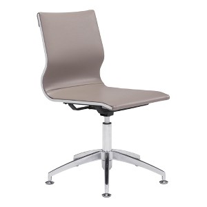 Zuo Glider Conference Chair Taupe - 1 of 4